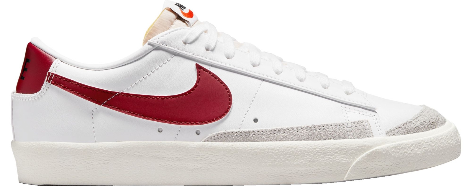 nike blazer trainers in white and red